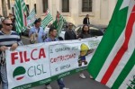 La delegazione Filca Cisl
