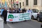 La delegazione della Slp Cisl (lavoratori poste)