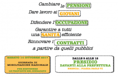 Giornata di mobilitazione per cambiare la Finanziaria. A Brescia presidio in Broletto
