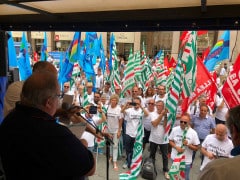 Basta morti sul lavoro. Manifestazio regionale dei sindacati degli edili