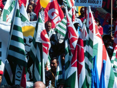Brescia, 14 gennaio: la protesta dei Pensionati Cgil Cisl Uil
